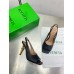 Bottega Veneta Knot Slingback Sandals 90mm in Black Lambskin Bottega Veneta Knot Slingback Sandals 90mm in Black Lambskin