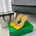 Bottega Veneta Stretch Chain Sandals In Yellow Lambskin Bottega Veneta Stretch Chain Sandals In Yellow Lambskin