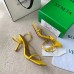 Bottega Veneta Stretch Chain Sandals In Yellow Lambskin Bottega Veneta Stretch Chain Sandals In Yellow Lambskin