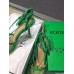 Bottega Veneta Stretch Sandals In Green Mesh Bottega Veneta Stretch Sandals In Green Mesh