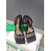 Bottega Veneta Stretch Sandals In Black Mesh Bottega Veneta Stretch Sandals In Black Mesh
