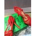 Bottega Veneta Stretch Sandals In Red Mesh Bottega Veneta Stretch Sandals In Red Mesh