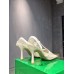 Bottega Veneta Stretch Sandals In White Mesh Bottega Veneta Stretch Sandals In White Mesh