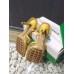 Bottega Veneta Stretch Sandals In Yellow Mesh Bottega Veneta Stretch Sandals In Yellow Mesh