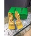 Bottega Veneta Stretch Sandals In Yellow Mesh Bottega Veneta Stretch Sandals In Yellow Mesh