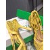 Bottega Veneta Stretch Sandals In Yellow Mesh Bottega Veneta Stretch Sandals In Yellow Mesh