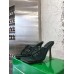 Bottega Veneta Stretch Sandals In Green Elasticized Raffia