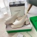 Bottega Veneta Stack Slingback Sandals In White Lambskin
