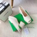 Bottega Veneta Stack Slingback Sandals In White Lambskin