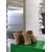 Bottega Veneta Stack Platform Sandals In Beige Lambskin