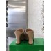 Bottega Veneta Stack Platform Sandals In Beige Lambskin