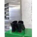 Bottega Veneta Stack Platform Sandals In Black Lambskin