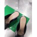 Bottega Veneta Stack Platform Sandals In Black Lambskin