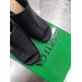 Bottega Veneta Stack Platform Sandals In Black Lambskin