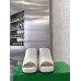 Bottega Veneta Stack Platform Sandals In White Lambskin