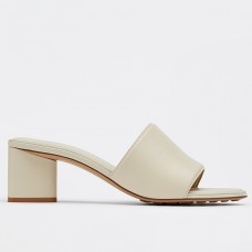 Bottega Veneta Band 55MM Sandals In White Calfskin Bottega Veneta Band 55MM Sandals In White Calfskin