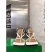 Bottega Veneta Stretch Sandals 90MM In White Lambskin Bottega Veneta Stretch Sandals 90MM In White Lambskin