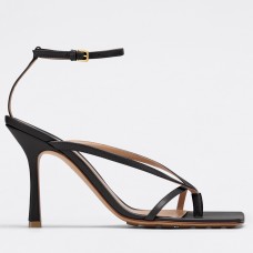 Bottega Veneta Stretch Sandals 90MM In Black Lambskin Bottega Veneta Stretch Sandals 90MM In Black Lambskin