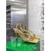 Bottega Veneta Stretch Sandals In Gold Metallic Lambskin