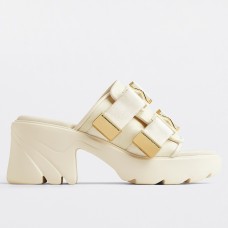 Bottega Veneta Flash Sandals In White Technical Fabric Bottega Veneta Flash Sandals In White Technical Fabric