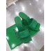 Bottega Veneta Lido Sandals In Green Intrecciato Leather