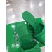 Bottega Veneta Lido Sandals In Green Intrecciato Leather