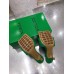 Bottega Veneta Lido Sandals In Green Intrecciato Leather