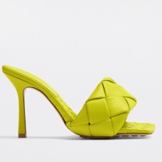 Bottega Veneta Lido Sandals In Kiwi Intrecciato Leather Bottega Veneta Lido Sandals In Kiwi Intrecciato Leather