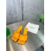 Bottega Veneta Lido Sandals In Tangerine Intreccio Leather