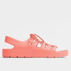 Bottega Veneta Jelly Sandals In Flamingo Rubber Bottega Veneta Jelly Sandals In Flamingo Rubber