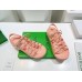 Bottega Veneta Jelly Sandals In Flamingo Rubber