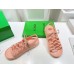 Bottega Veneta Jelly Sandals In Flamingo Rubber