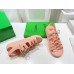 Bottega Veneta Jelly Sandals In Flamingo Rubber