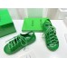 Bottega Veneta Jelly Sandals In Green Rubber Bottega Veneta Jelly Sandals In Green Rubber
