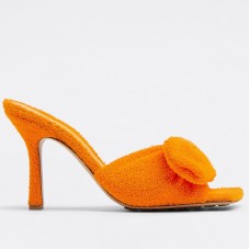 Bottega Veneta Stretch Sandals In Orange Stretch Bottega Veneta Stretch Sandals In Orange Stretch