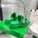 Bottega Veneta Flash Flat Sandals In Green Technical Fabric