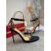 Christian Louboutin So Me 100mm Sandals In Black Lambskin Christian Louboutin So Me 100mm Sandals In Black Lambskin
