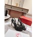 Christian Louboutin Emilie 100MM Sandals In Black Glittered Leather
