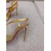 Christian Louboutin Rosalie Strass Sandals 100mm in Gold Leather Christian Louboutin Rosalie Strass Sandals 100mm in Gold Leather