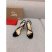 Christian Louboutin Rosalie Sandals 100mm in Black Lambskin Christian Louboutin Rosalie Sandals 100mm in Black Lambskin