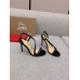 Christian Louboutin Rosalie Sandals 100mm in Black Lambskin Christian Louboutin Rosalie Sandals 100mm in Black Lambskin