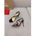 Christian Louboutin Rosalie Sandals 100mm in Black Lambskin Christian Louboutin Rosalie Sandals 100mm in Black Lambskin