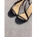 Christian Louboutin Rosalie Sandals 100mm in Black Lambskin Christian Louboutin Rosalie Sandals 100mm in Black Lambskin