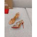 Christian Louboutin Rosalie Sandals 100mm in Nude Lambskin Christian Louboutin Rosalie Sandals 100mm in Nude Lambskin