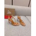 Christian Louboutin Rosalie Sandals 100mm in Nude Lambskin Christian Louboutin Rosalie Sandals 100mm in Nude Lambskin