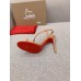 Christian Louboutin Rosalie Sandals 100mm in Nude Lambskin Christian Louboutin Rosalie Sandals 100mm in Nude Lambskin