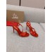 Christian Louboutin Rosalie Sandals 100mm in Red Patent Leather Christian Louboutin Rosalie Sandals 100mm in Red Patent Leather