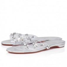 Christian Louboutin Degraqueenie Mules in PVC with Crystals Christian Louboutin Degraqueenie Mules in PVC with Crystals