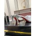 Christian Louboutin Degraqueenie 85mm Mules in Silver Leather with Crystals