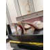 Christian Louboutin Degraqueenie 85mm Mules in Gold Leather with Crystals Christian Louboutin Degraqueenie 85mm Mules in Gold Leather with Crystals